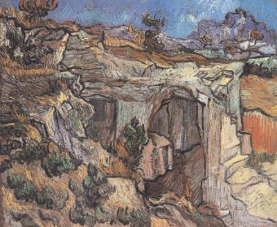 Vincent Van Gogh Entrance to a Quarry near Saint-Remy (nn04) Spain oil painting art